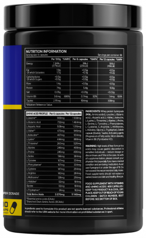 USN Amino Grow Ultra Aminos 5500, 400 капсул