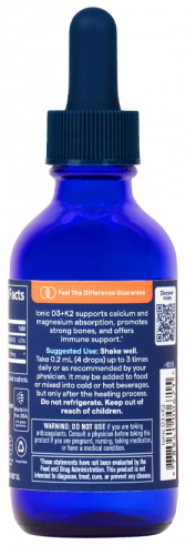 Trace Minerals Research Ionic D3 + K2 (125 mcg (5000 IU) D-3 + 100 mcg MK-7, 59 мл