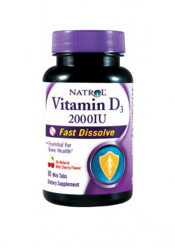 Natrol Vitamin D3 2000 Fast Dissolve, 90 таб