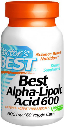 Doctor's Best Alpha-Lipoic Acid, Альфа-Липоевая кислота, 60 капс