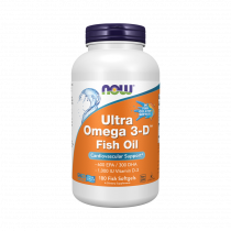 NOW Ultra Omega 3-D, 180 капсул